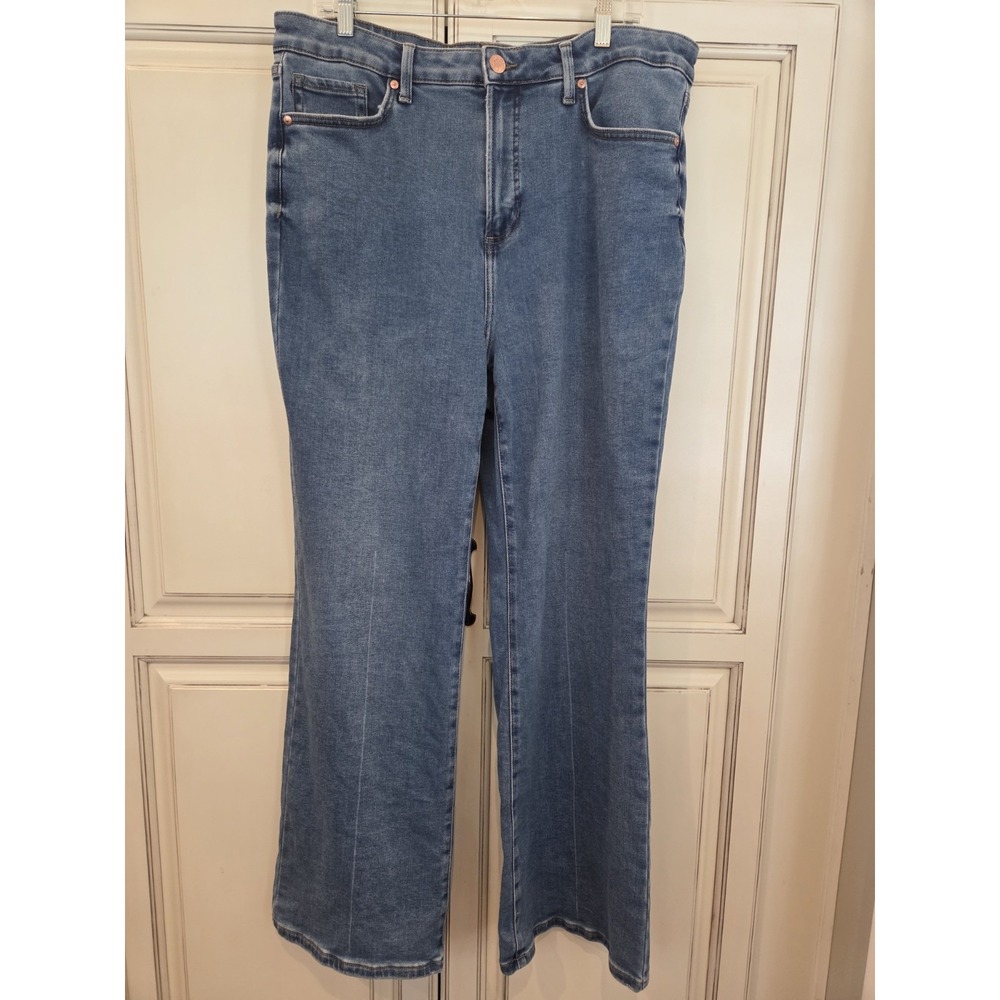 Lauren Conrad High Riseโ Flare Jeans Sz 16 W Medium Light Wash